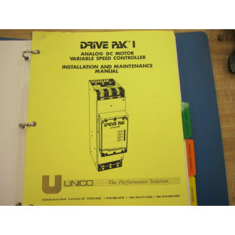 Unico SC-1523 Instrution Manual - Used