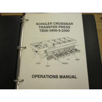 Schuler TBS6-5800-5-2300 Manual TBS6580052300 - Used