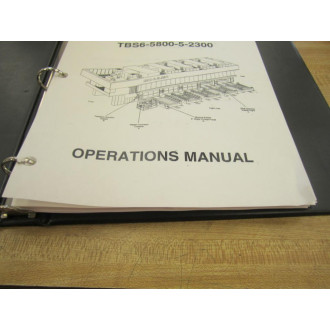 Schuler TBS6-5800-5-2300 Manual TBS6580052300 - Used