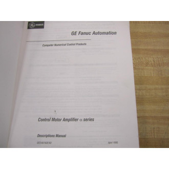Fanuc GFZ-65162E02 Manual GFZ65162E02 - Used