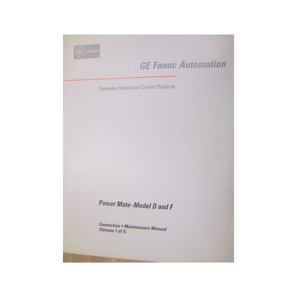 Fanuc GFZ-62095E02 Manual GFZ62095E02 Volume 1 Of 5 - Used