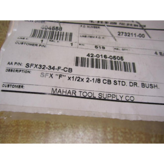All American Products Group SFX32-34-F-CB Pack Of 4