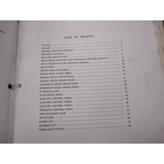 Gleason Works 502 Replacement Parts Manual - Used