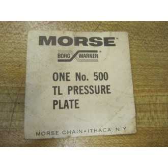 Morse 500 TL Pressure Plate - New No Box