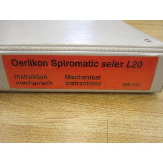Oerlikon 289 441 Mechanical Manual - Used