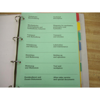Oerlikon 289 441 Mechanical Manual - Used