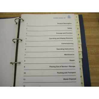 Oerlikon 291 504 Operating Manual 291504 - Used