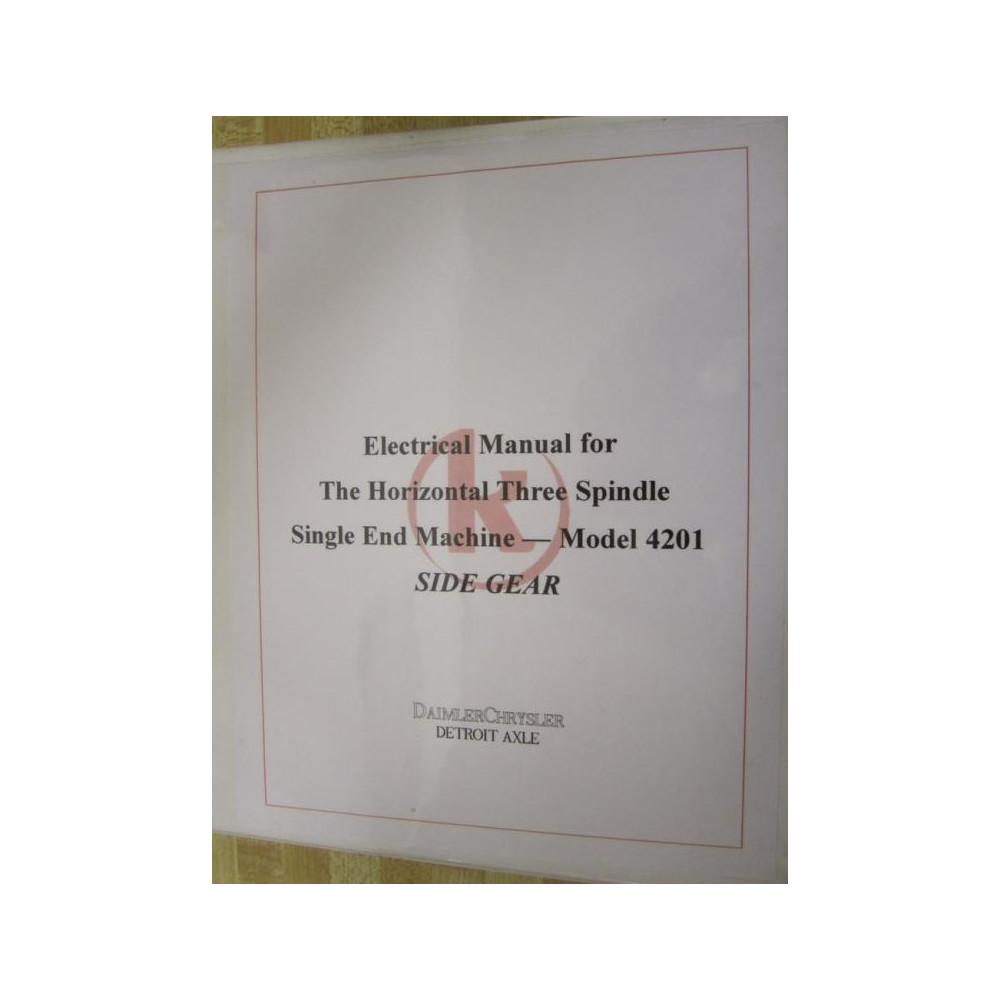 Kasper 4201 Electrical Manual - Used
