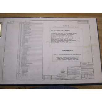 Oerlikon LX Manual Drawing No. E-1651 - Used