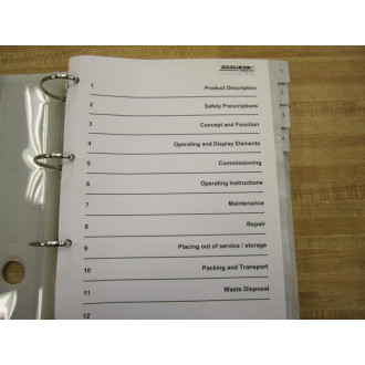 Oerlikon 289576-577 Operating Manual 289576577 - Used