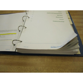 Oerlikon T60 Mechanical Training Manual - Used