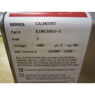 Myron Zucker KIM43003-3 Capacitor Only - Used