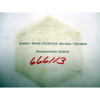 Kistler Instrument 501M104A Manual - Used