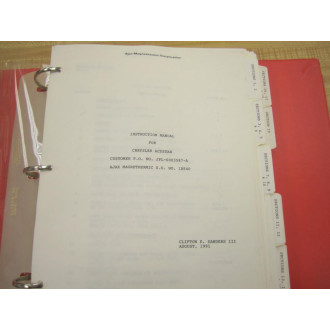 AJAX JPL-6003587-A Instruction Manual - Used