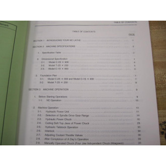 Okuma LR 15 Operation & Maintenance Manual - Used