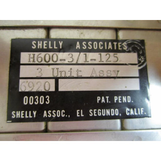 Shelly Associates H600-31-125 Display H60031125 - Used