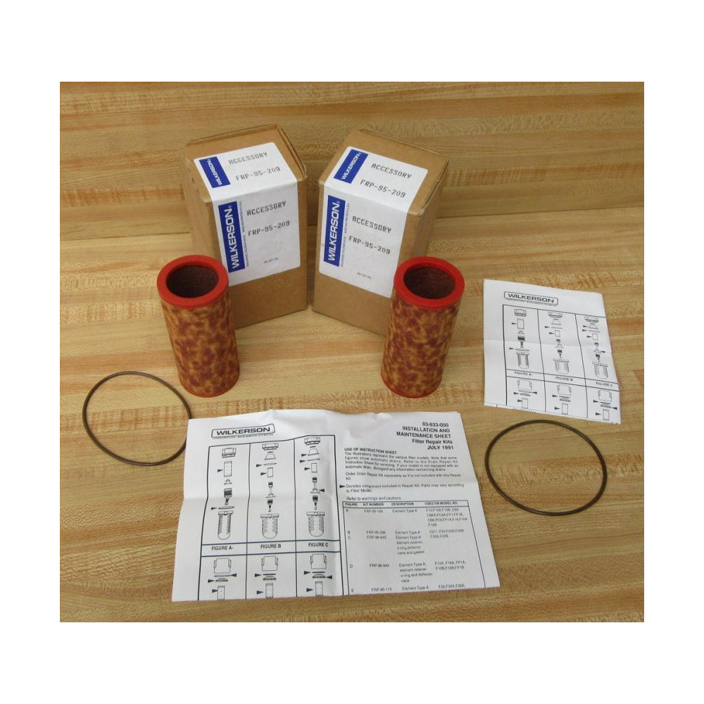 Wilkerson FRP-95-209 Filter Element  FRP95209 Length: 4 516 (Pack of 2)