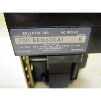 Allen Bradley 700-BRM600A1 Relay 700BRM600A1 - Used