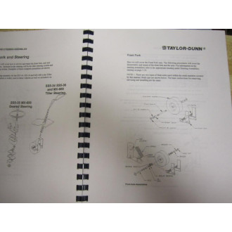 Taylor Dunn MS-534-08 Operators Manual MS53408 - Used