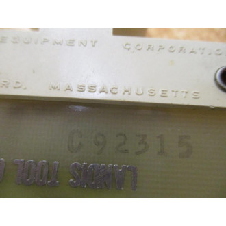Landis Tool MTC 13 PC Board C92315 - Used