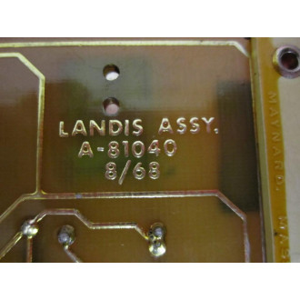 Landis Tool A-81040 PC Board XTL I - Used
