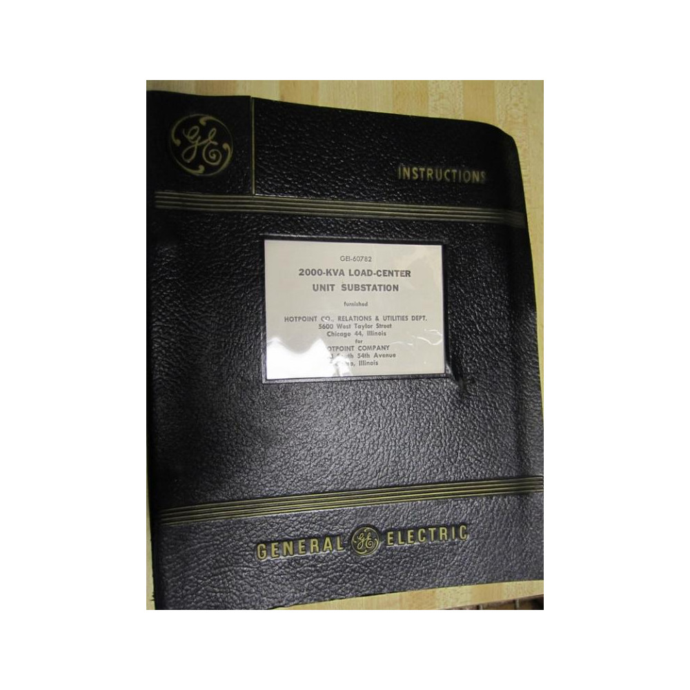GE General Electric GEI-60782 Intructions Manual  GEI60782 - Used