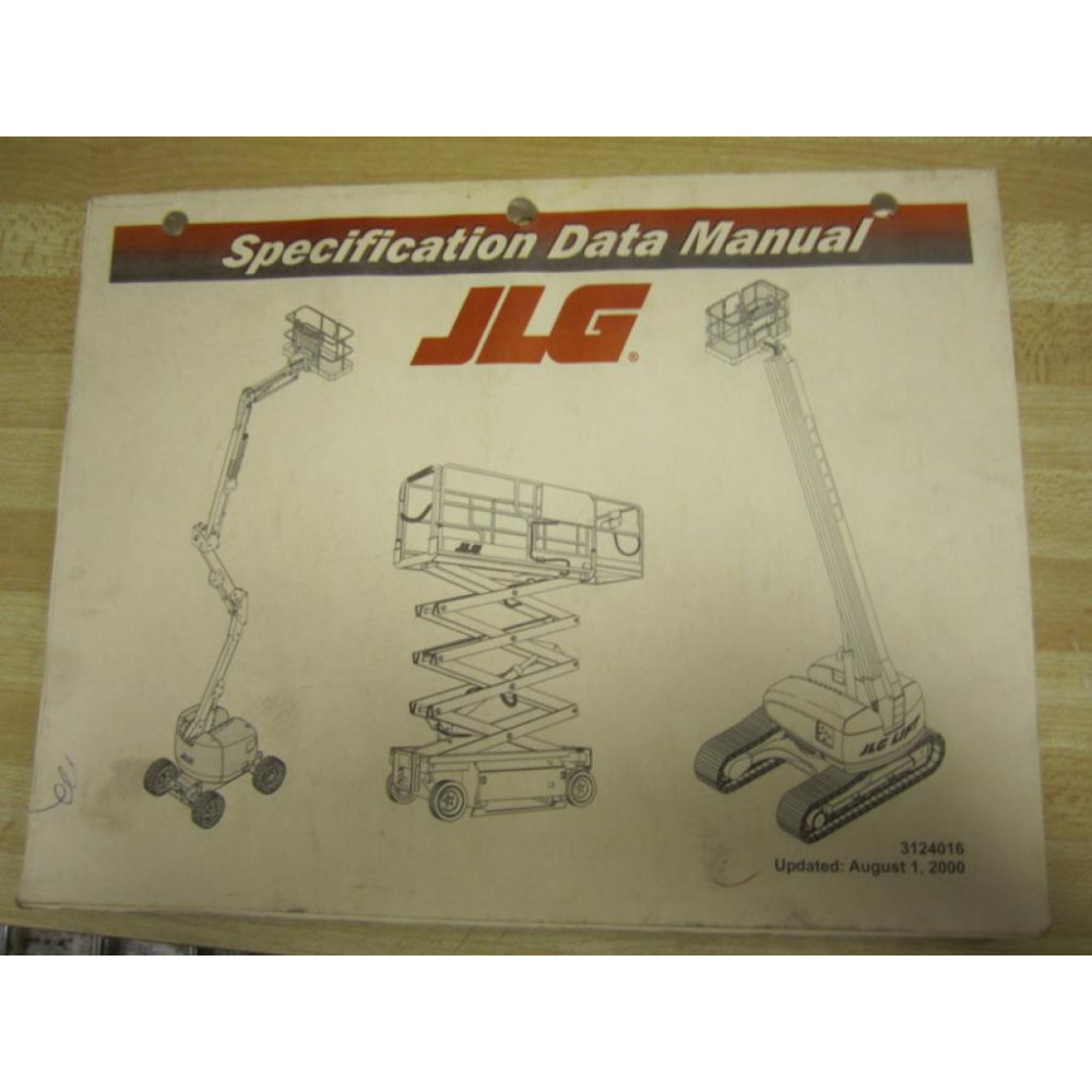 JLG 3124016 Specification Data Manual - Used