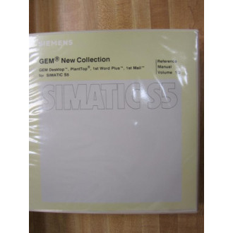 Siemens GEM DESKTOP GEM Desktop Simatic S5 Reference Manual - Used