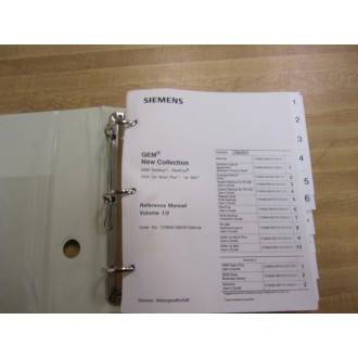 Siemens GEM DESKTOP GEM Desktop Simatic S5 Reference Manual - Used