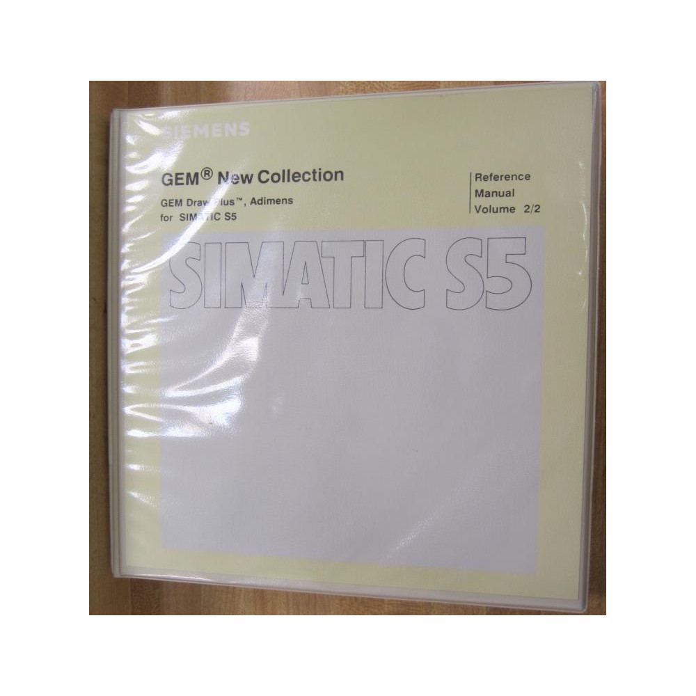 Siemens Gem Draw Plus Adimens Simatic S5 Manual - Used