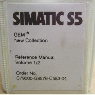 Siemens GEM DESKTOP GEM Desktop Simatic S5 Reference Manual - Used