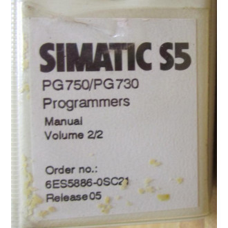 Siemens PG750PG730 PG 750 730 Simatic S5 Manual - Used