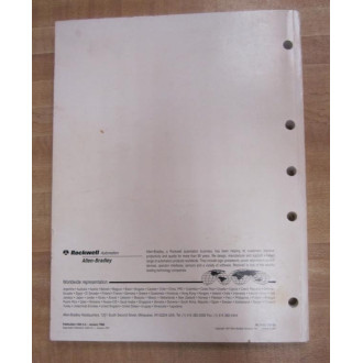 Allen Bradley 1394 Digital AC Motion Control Manual - Used