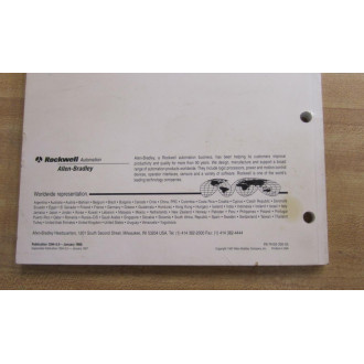 Allen Bradley 1394 Digital AC Motion Control Manual - Used
