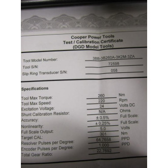 Cooper 3BB-3B260A-3K2M-3ZA 3BB3B260A3K2M3ZA