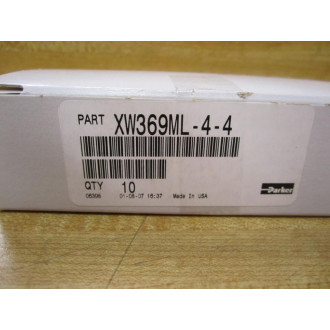 Parker XW369ML-4-4 XW369ML44 Fittings (Pack of 10)