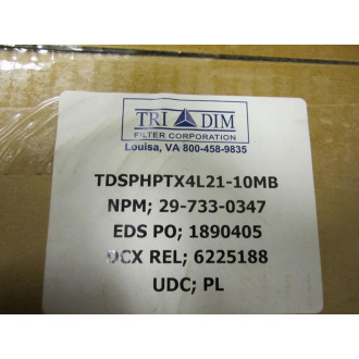 Tri Dim TDSPHPTX4L21-10MB Filter TDSPHPTX4L2110MB