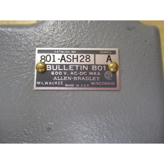 Allen Bradley 801-ASH28 Switch - New No Box