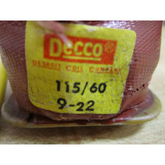 Decco 9-22 922 Tested Solenoid Coil - Used
