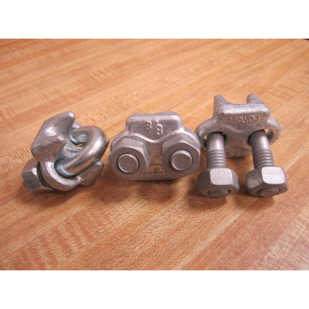 Forged 38 U-Bolt Wire Clips (Pack of 3) - New No Box