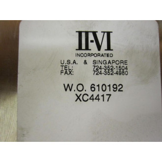 II-VI 453316 Reflector 610192 - Used