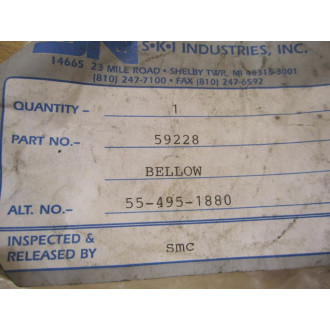 SKI Industries 59228 Bellow