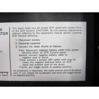 Pacific Indicator Company AM-500 SCR Control Tester - Used