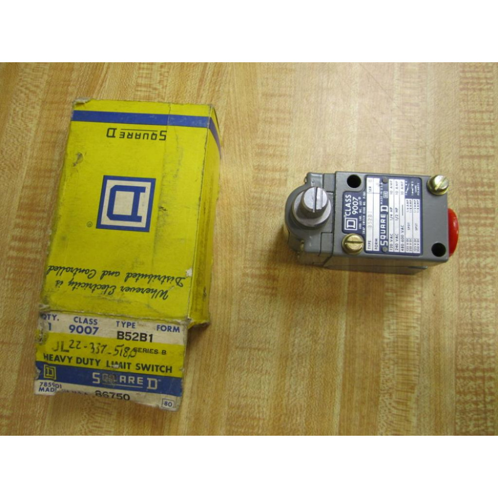 Square D 9007 B52B1 Limit Switch Series B