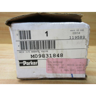 Schrader Bellows M09831848 3W2P Manual Valve - 175 Psi