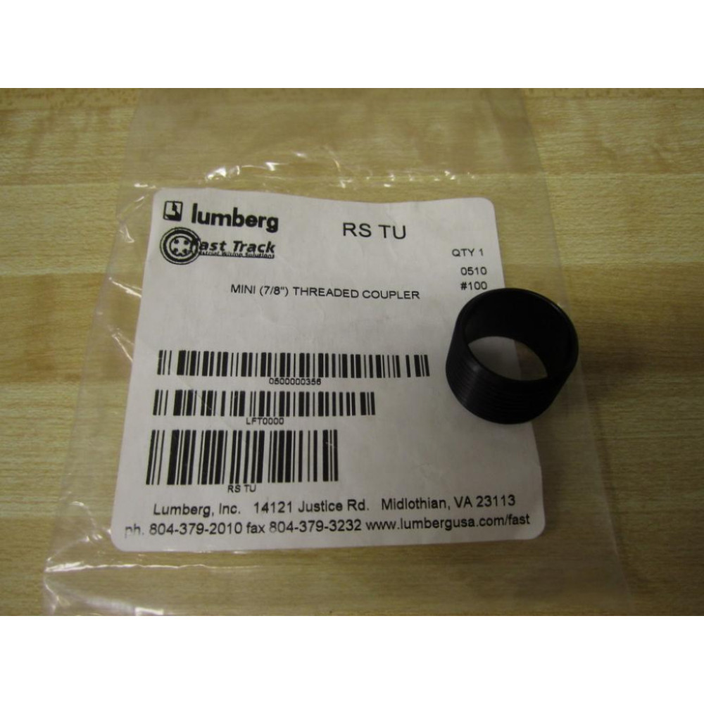 Lumberg RS TU Threaded Coupler (Pack of 3)
