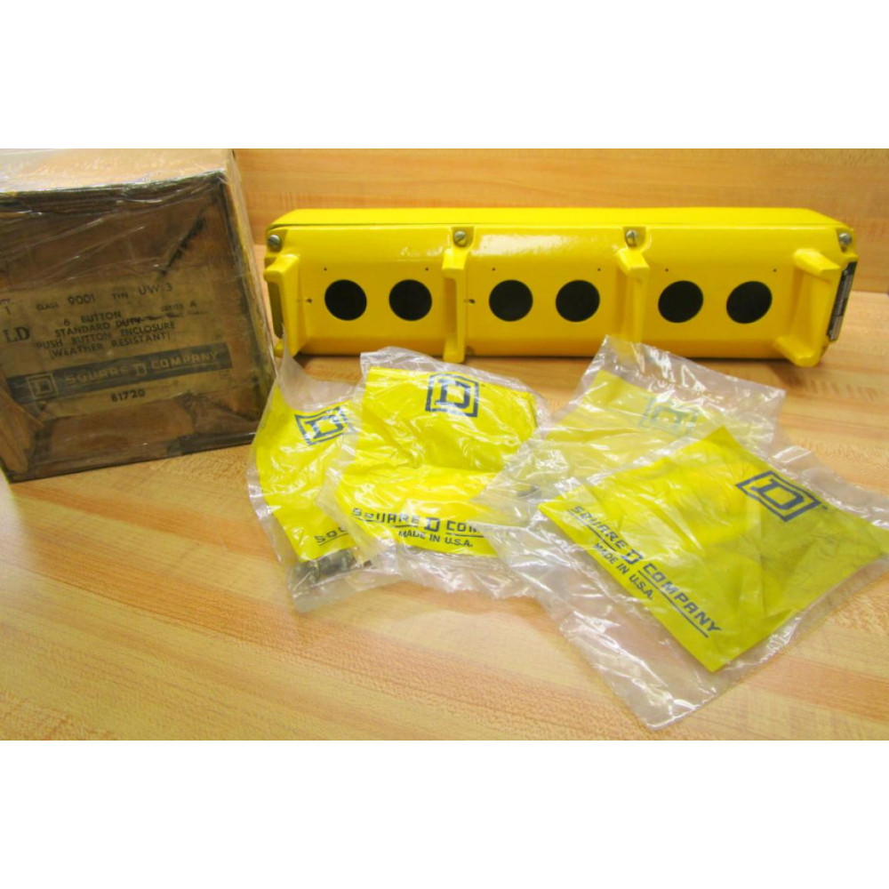 Square D UW3 Push Button 6 Enclosure 9001UW3 ser. A