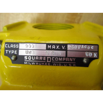 Square D UW3 Push Button 6 Enclosure 9001UW3 ser. A