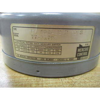Mercoid Control DA 521-2B R 10 S Switch - Used