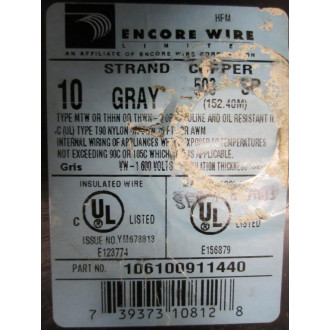 Encore Wire 106100911440 10 Gauge Stranded Wire - New No Box